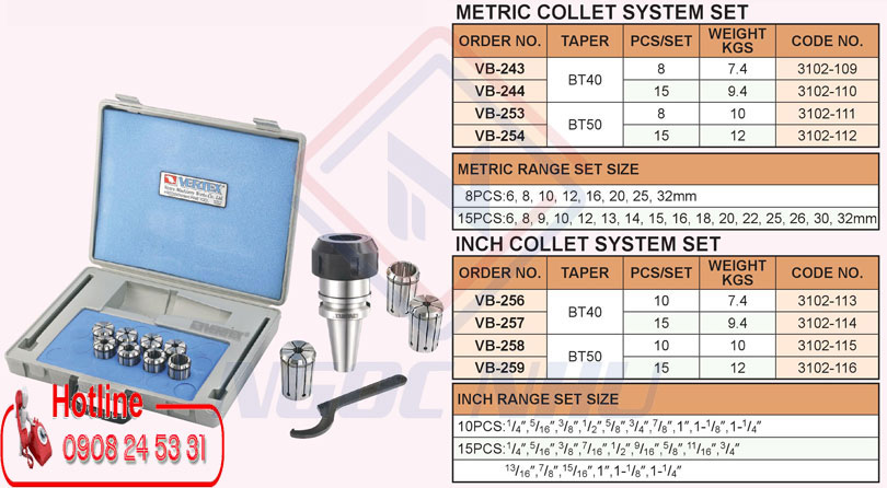 Nhà cung cấp bầu kẹp dao phay collet OZ32 chuôi côn BT40 BT50