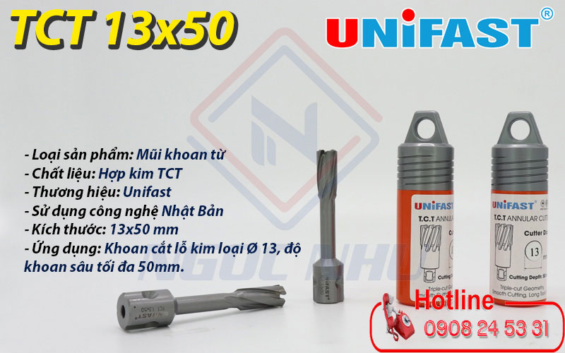 nha phan phoi mui khoan tu hop kim 13x50mm hieu unifast tren toan quoc