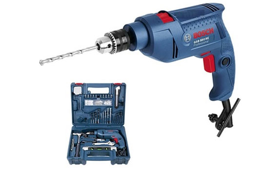 máy khoan động lực Bosch GSB 550 kèm Bộ Phụ Kiện 100 Món