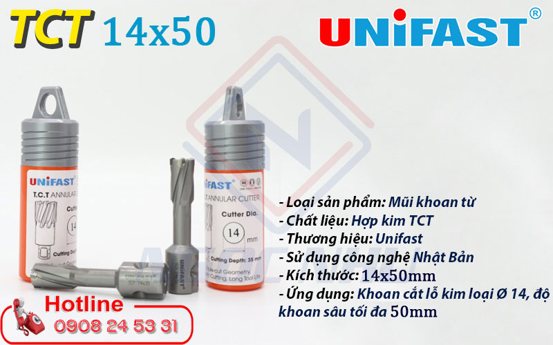 Nhà Cung Cấp Mũi Khoan Từ Hợp Kim TCT 14x50mm Trên Toàn Quốc